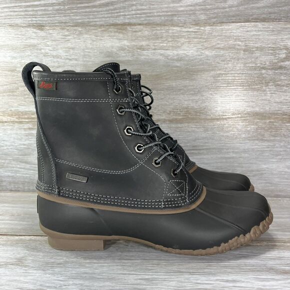 G.H. Bass Mens Mallard Waterproof Lace Up Rubber Gum Sole Duck Boots Size 8 M - Picture 3 of 10